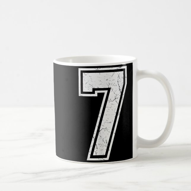 Nummer 7 Matchande 67 Meme Kostym Män Kvinnor Barn Kaffemugg (Höger)