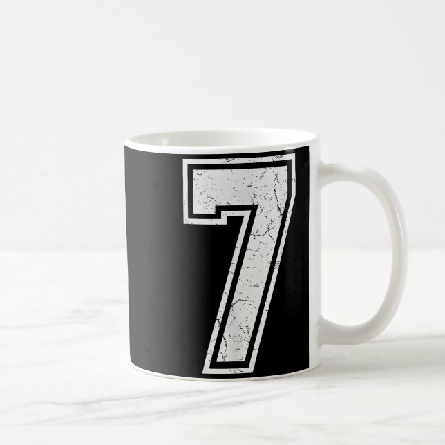 Nummer 7 Matchande 67 Meme Kostym Män Kvinnor Barn Kaffemugg (Höger)