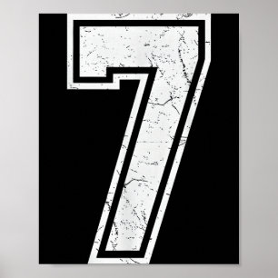 Nummer 7 Matchande 67 Meme Kostym Män Kvinnor Barn Poster
