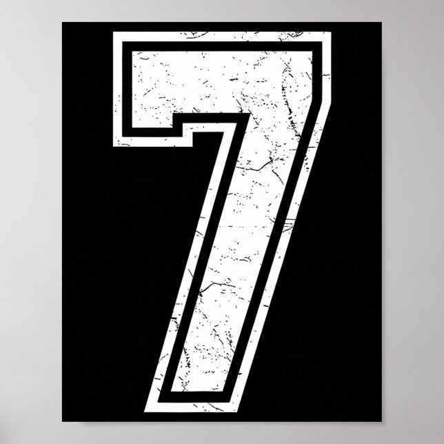 Nummer 7 Matchande 67 Meme Kostym Män Kvinnor Barn Poster (Framsidan)