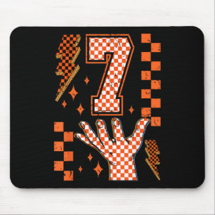 Nummer 7 Matchande 67 Meme Rutig Halloween-kostym Musmatta