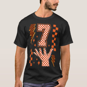 Nummer 7 Matchande 67 Meme Rutig Halloween-kostym T Shirt