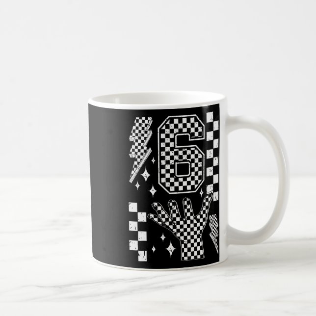 Nummer 7 Matchande 67 Meme Rutig Kostym Barn  Kaffemugg (Höger)