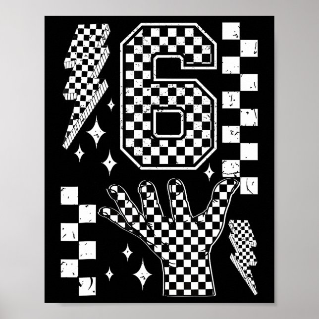 Nummer 7 Matchande 67 Meme Rutig Kostym Barn  Poster (Framsidan)