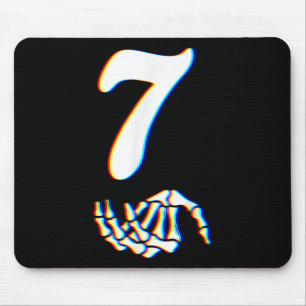 Nummer 7 Matchande 67 Meme Skelett Hand Halloween Musmatta