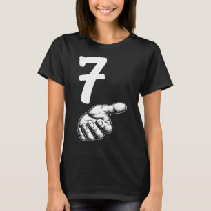 Nummer 7 Matchande Duo 67 Meme Gen Alpha Slang Hal T Shirt