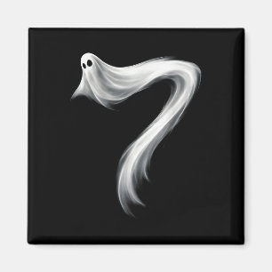 Nummer 7 Spöke Roligt Sex Sju 67 Halloween Meme Magnet