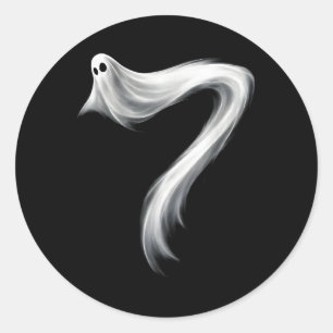 Nummer 7 Spöke Roligt Sex Sju 67 Halloween Meme Runt Klistermärke