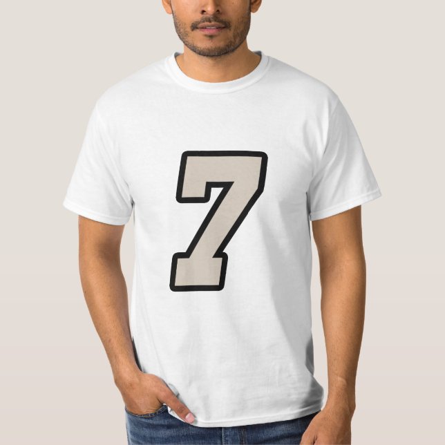 Nummer 7 t shirt (Framsida)