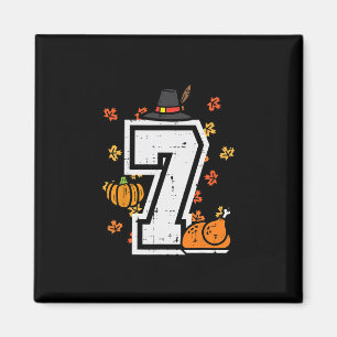 Nummer 7 Thanksgiving 6 7 Matchande 67 Meme Män Kv Magnet