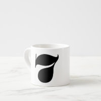 Nummer 7 Typografi Espresso mugg