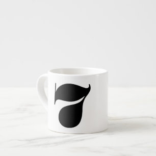 Nummer 7 Typografi Espresso mugg Espressomugg