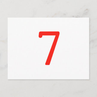 Nummer 7 vykort