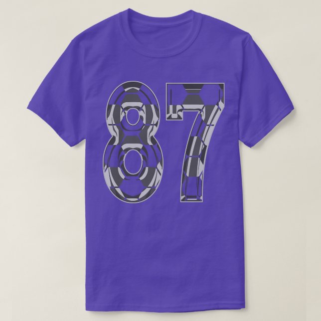 Nummer 87 Jersey 87 Mamma Player Fläkt 1 T Shirt (Design framsida)