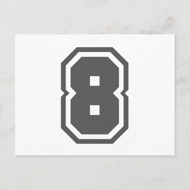 Nummer 8 vykort (Framsida)