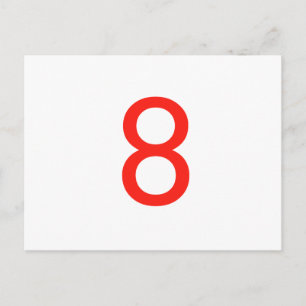 Nummer 8 vykort