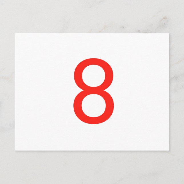 Nummer 8 vykort (Framsida)