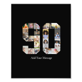 Nummer 90 Fotocollage Fototryck