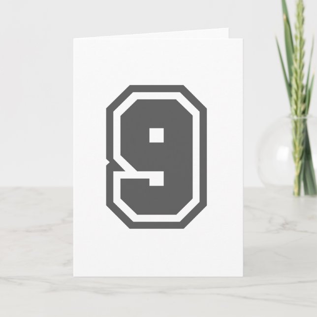 Nummer 9 kort (Framsida)