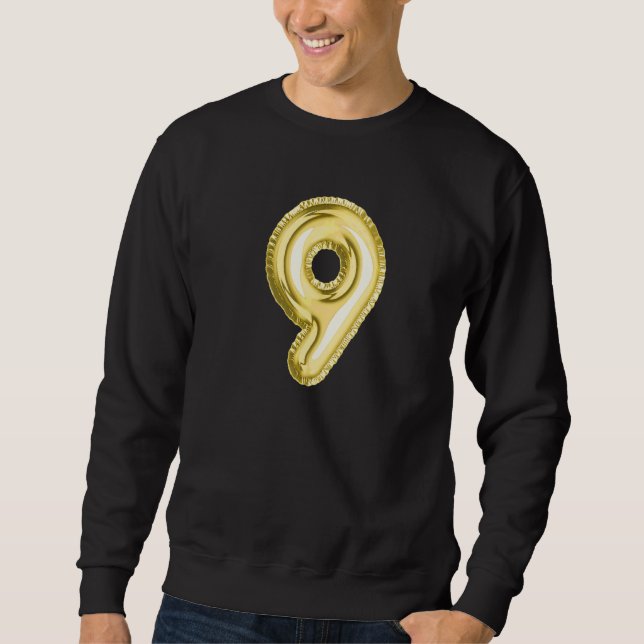 Nummer 9 lång ärmad tröja (Framsida)