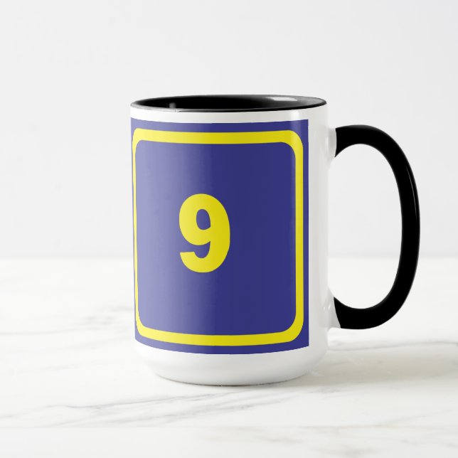 Nummer 9 mugg (Höger)