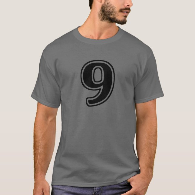 Nummer 9, nio framsida t shirt (Framsida)