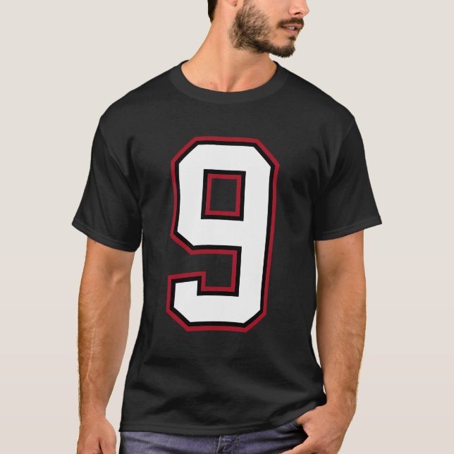 Nummer 9 t shirt (Framsida)