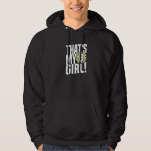 Nummer åtta det är min tjej 8 volleyboll mamma pap hoodie