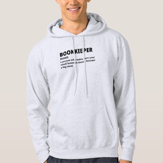 Nummer Cruncher Funny Definition Hoodie (Framsida)