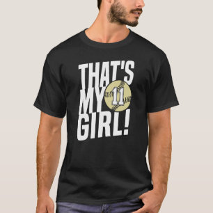 Nummer Elva som är Min flicka 11 Softball Mamma Pa T Shirt