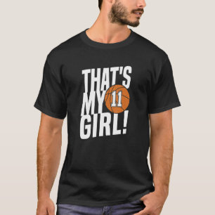 Nummer Elva som är min tjej 11 Basketball Mamma Da T Shirt