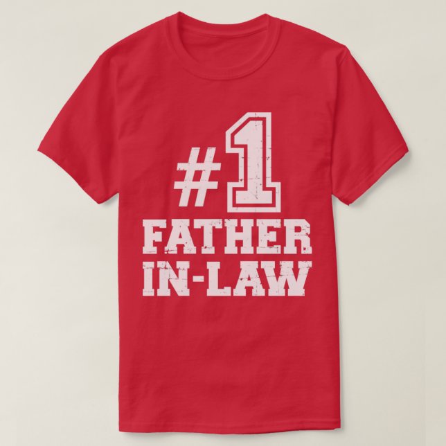 Nummer ett 1 fatherinlaw t shirt (Design framsida)