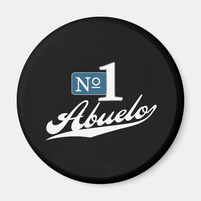 Nummer ett Abuelo (2) Magnet (Framsidan)
