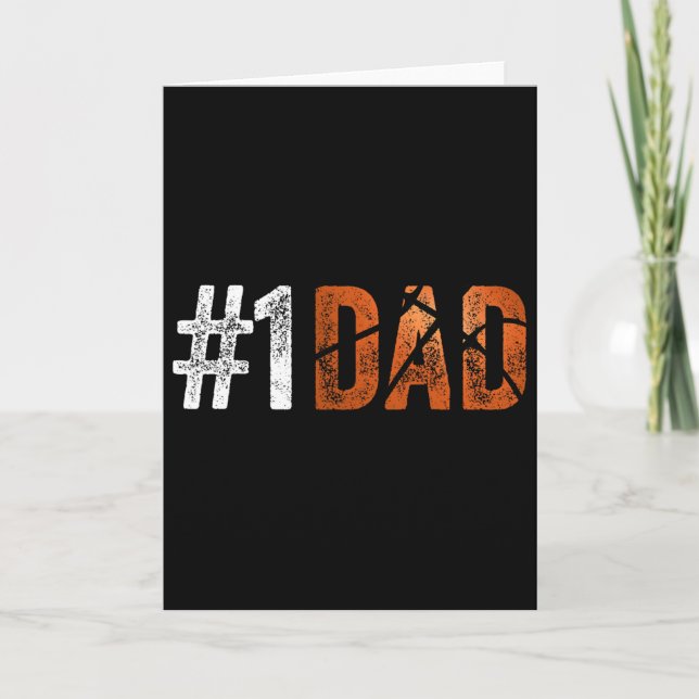 Nummer ett byte Pappa från son till Fars dag Kort (Framsida)