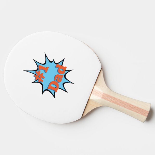 Nummer ett en Pappa #1 Pingisracket (Baksidan )