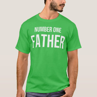 Nummer ett Far-firande Pappa med detta Heartf T Shirt