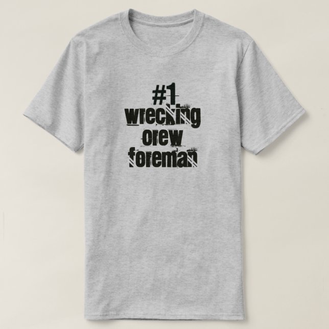 Nummer ett, förlisningsbesättning t shirt (Design framsida)