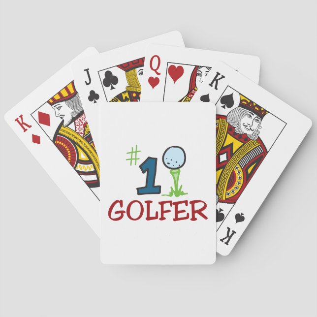 Nummer ett golfer casinokort (Baksidan)