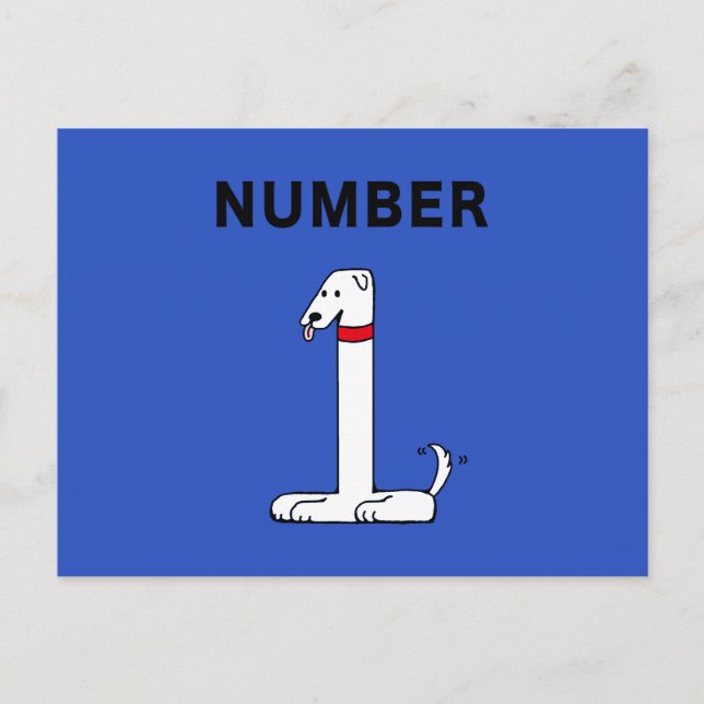 Nummer ett, Hund Vykort (Framsida)