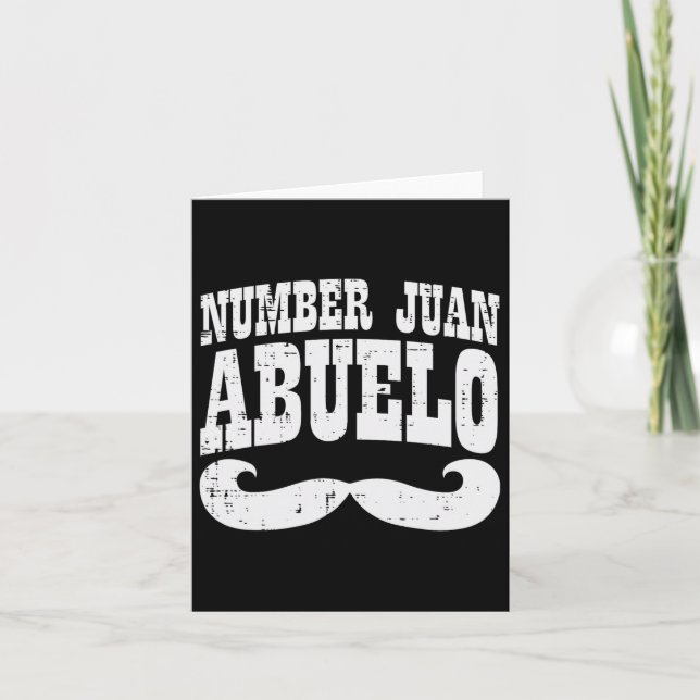 Nummer ett Juan Abuelo Fars dag (Mexiko) Kort (Framsida)