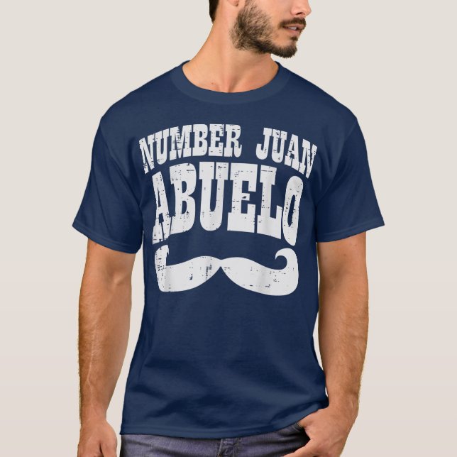 Nummer ett Juan Abuelo Spanska Fars dag T Shirt (Framsida)