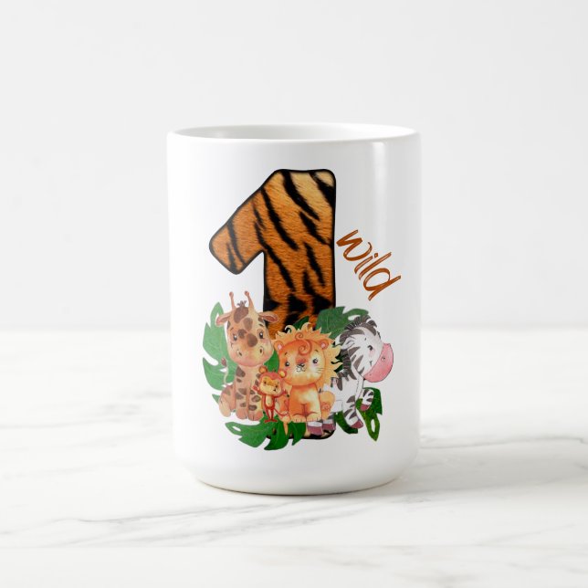 Nummer ett Jungle Äventyr Bodykostym Kaffemugg (Center)