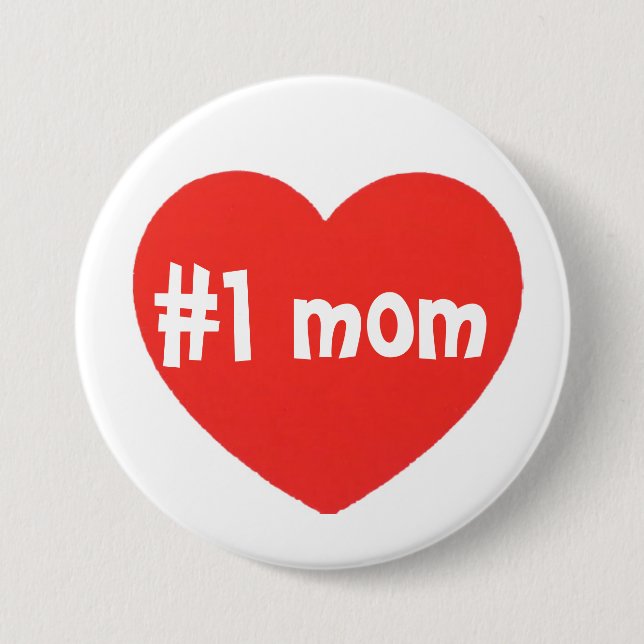 nummer ett mamma knapp (Framsida)