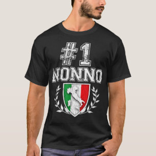 Nummer ett Nonno Italiansk farfar T Shirt