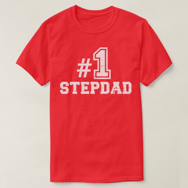 Nummer ett nr 1-stepdad t shirt (Design framsida)