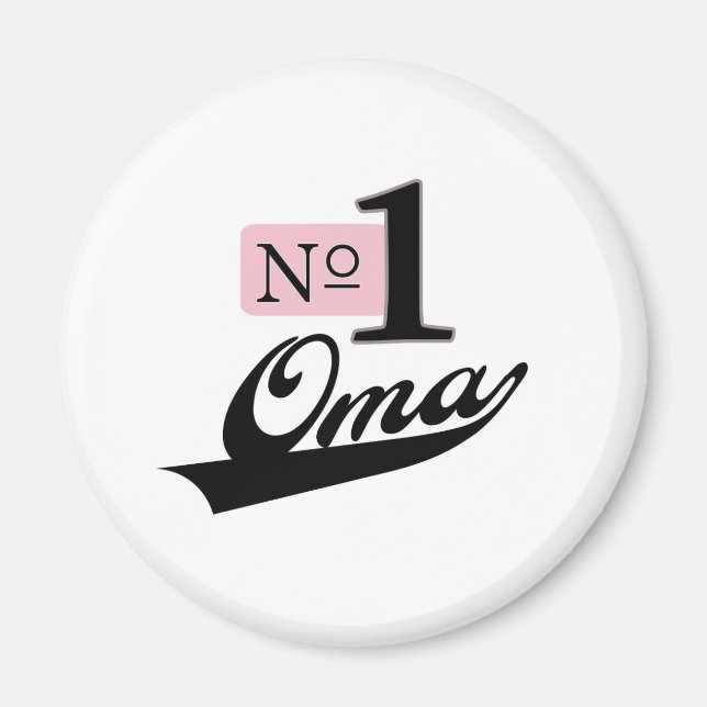Nummer ett OMA Magnet (Framsidan)