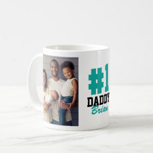 Nummer ett pappa 2 Photo Fars dag Kaffemugg