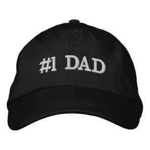 Nummer ett Pappa-broderade basket Broderad Keps
