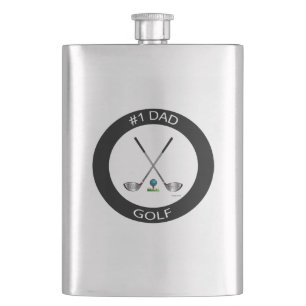 Nummer ett PAPPA, Far Day Coola Golf Flask Fickplunta