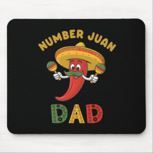 Nummer ett Pappa Funny Fars dag Mexikanska Juan Pa Musmatta
